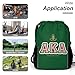 Kuquiuu AKA Sorority Gifts Green Drawstring Backpack for Women Fashion Sport Gym Bag with Pockets