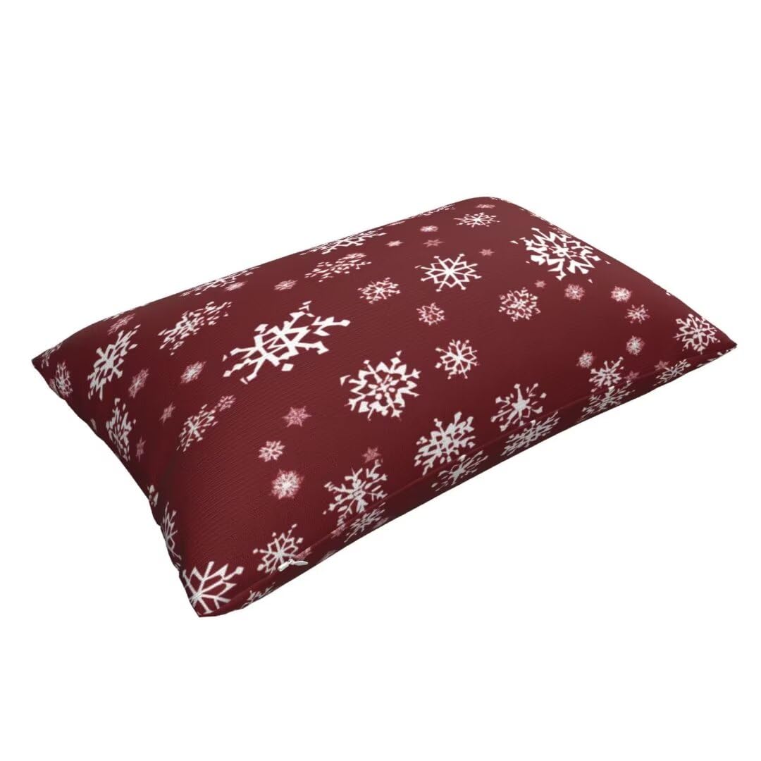 Fundas Cojines 60x90 cm Funda Cojin Rojo 2 Piezas, Navidad Cojines Sofa Rectangular Funda de Almohada Lumbar Suave Cojines Cama Decorativos a Doble Cara para Coche Silla Dormitorio Decoracion-dm362