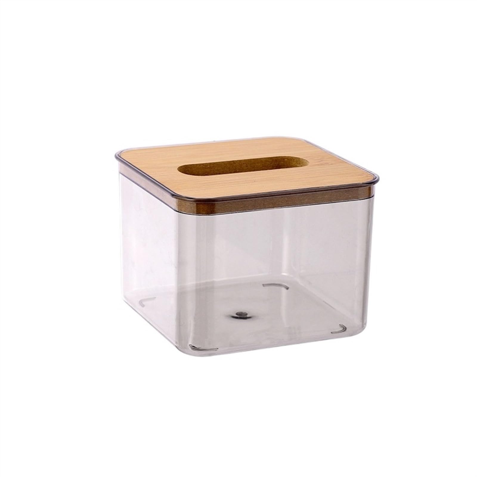 Tissue Case Japanese Style Capacity Multifunctional Wood Tissue Box Creative Living Room Desktop Napkin Paper Tissue Dispenser(Small)
