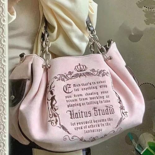 Purses Women Handbags Women's Fashion Elegant Embroidery Versatile Style Washed Synthetic Canvas Shoulder Satchel2