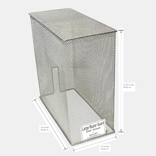 Image of Large WiFi Router Guard Cover (Made in The US!) Faraday cage Shields EMF Your Router emits so You can Still use The Router While reducing EMF Exposure