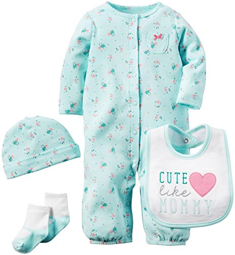 Carter's Baby Girls' 4 Pc Sets 126g349, Heart, 9 Months
