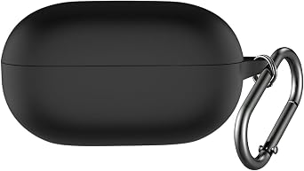 SaharaCase Venture Series Silicone Case for Beats Solo Buds Earbuds - Closed Ergonomic Design, Triple Silicone Material Composition, Carabiner Clip Scorpion Black
