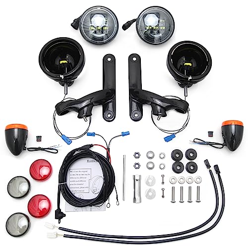 image for Happy-motor Motorcycle fog light Auxiliary Spotlight custom dynamics l