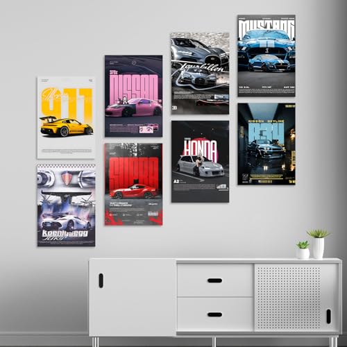 Wallgasm 8 Car Posters 8x12 inch 300 GSM Pack of 8 - Image 4