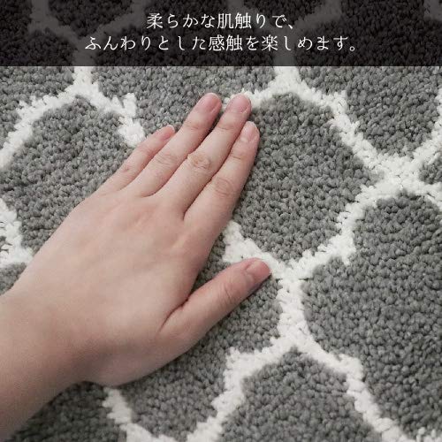 Amazon｜オカトー モロッカン ロング トイレマット 80×60cm グレー