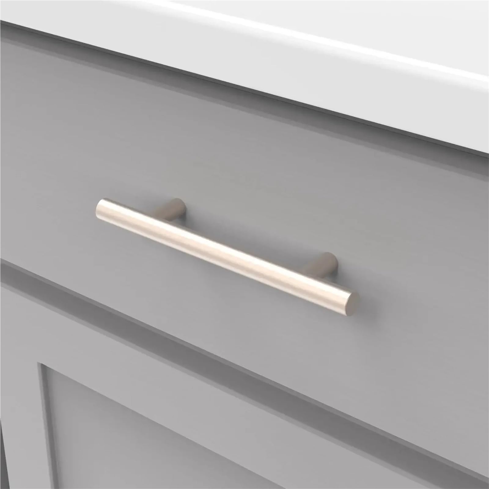 5 Pcs Classic Cabinet Handles Dresser Drawer Pulls, Bathroom Hardware, 96mm Hole Centers(Black)