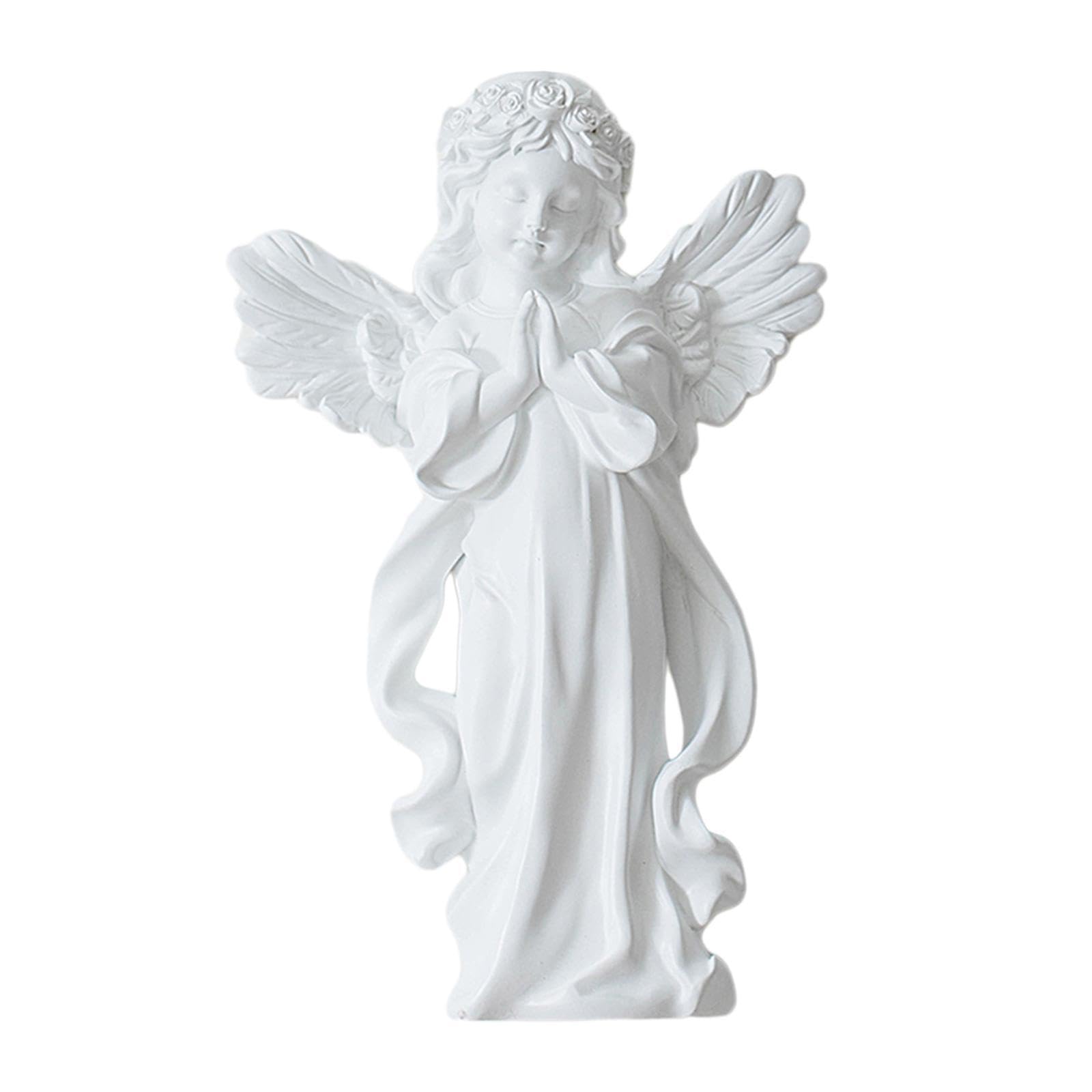 LIXSAZSE Delicate Styling Wall Decor Cherub Statue Living Room and Bedroom Decor Decorative Angel Figurine Wall Hanging Decoration Fine Details and Workmanship