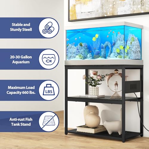 Support d'aquarium en métal à 3 niveaux capacité de 300 kg - 4
