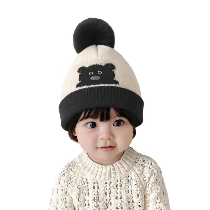 Baby Boys Girls Winter Knit Cap Hat Soft Fleece Velvet Fur Woolen Hat | Skull Beanie Pom Pom Unisex Kids Winter Hat (3 Month to 4 Yrs) Baby Boys Girls Winter Knit Cap Hat Soft Fleece Velvet Fur Woolen Hat | Skull Beanie Pom Pom Unisex Kids Winter Hat (3 Month to 4 Yrs)