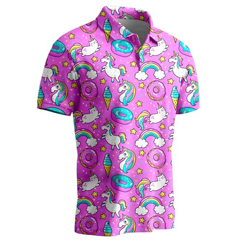 Funny Golf Shirts for Men,Mens Hawaiian Shirts Short Sleeve Novelty Crazy Golf Shirts2