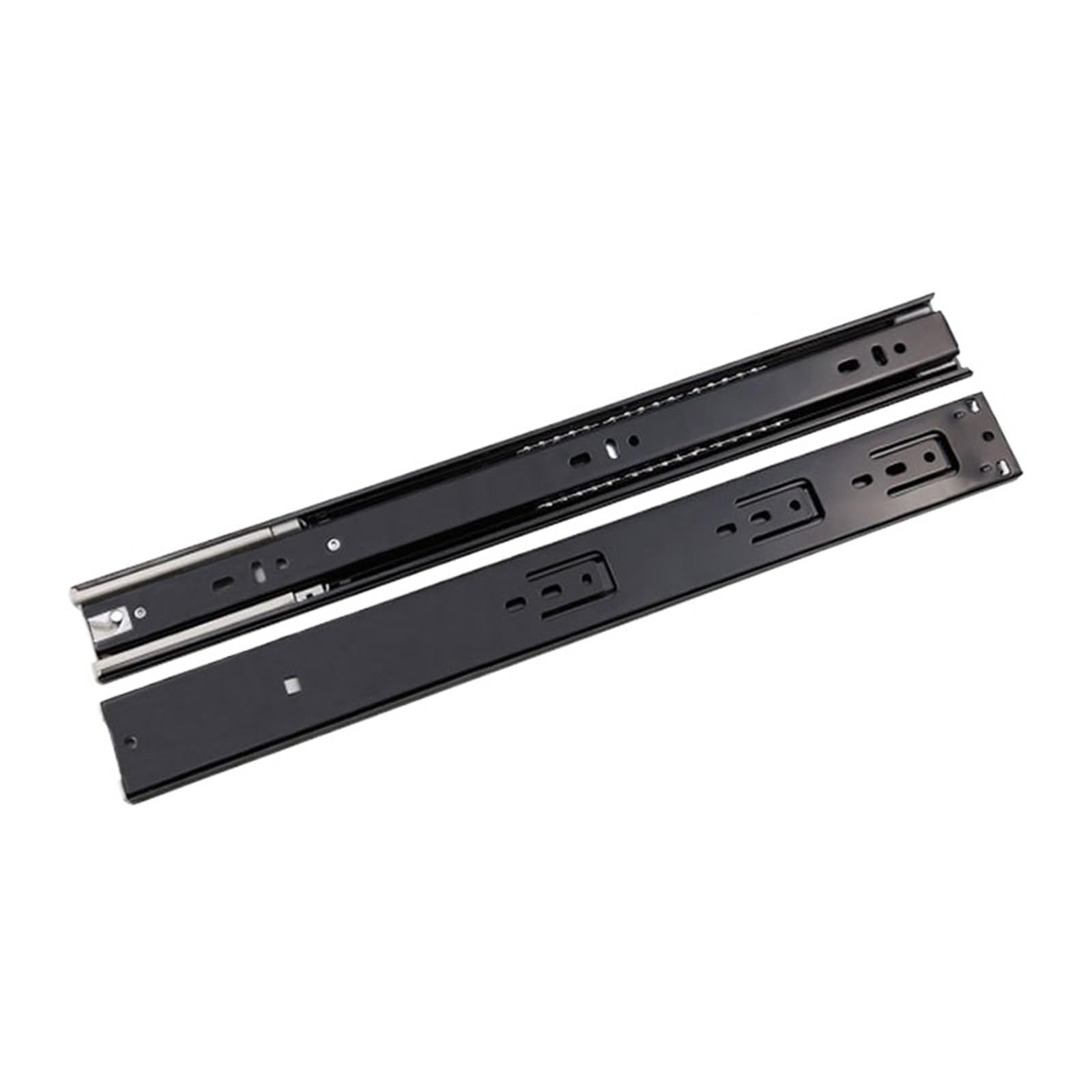 Drawer Slides Drawer Slides Stainless Steel Track Rail Sliding Three Section Cabinet Furniture Hardware(35CM)