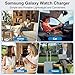 Replacement for Samsung Watch Charger, Magnetic Wireless Charger 3.3FT USB C Cable Fast Charging for Samsung Galaxy Watch 7/6/6 Classic/5/5 Pro/4/4 Classic/3/Active 2/Active 1/Ultra/Fe