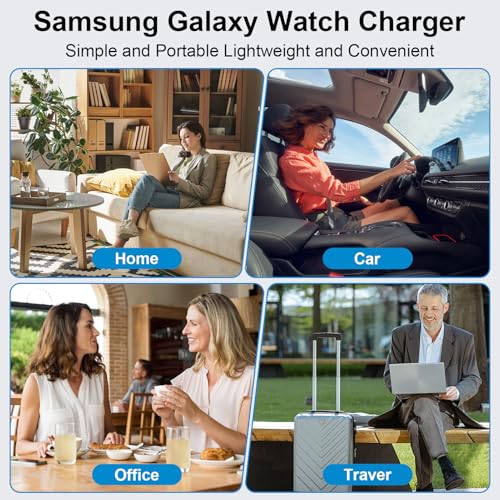 Image of for Samsung Watch Charger, Magnetic Wireless Charger Cable Fast Charging | USB C Galaxy Watch Charger for Samsung Galaxy Watch 8 /8 Classic /7 /6 /6 Classic /5 /5 Pro /4 /3 /Active 2 /Active 1 /Ultra /Fe, 3.3FT
