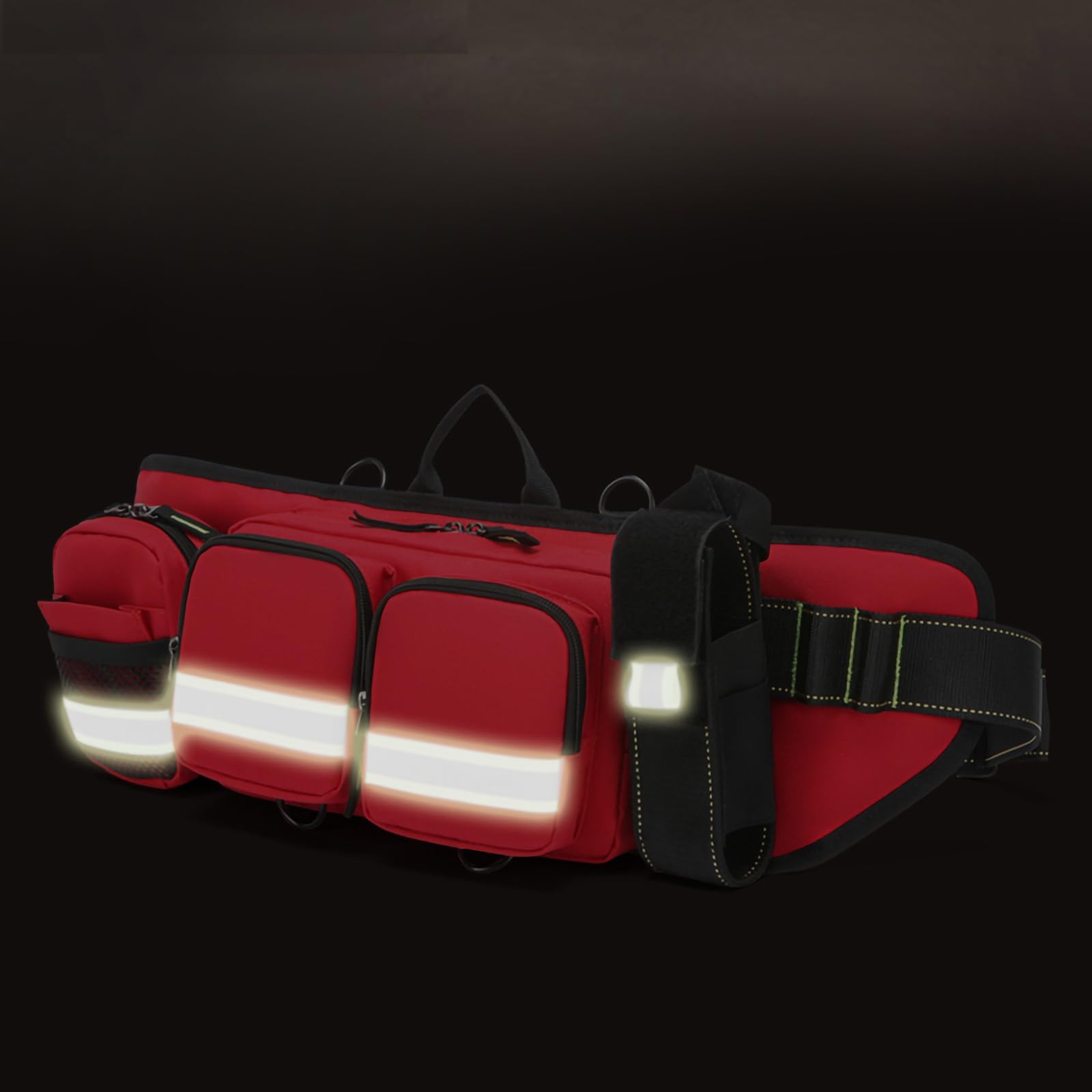 Marsupio di pronto soccorso, grande, borsa medica di emergenza, con tasche multiple e cinghia regolabile per bagnino, primo soccorritore, escursionismo, viaggi