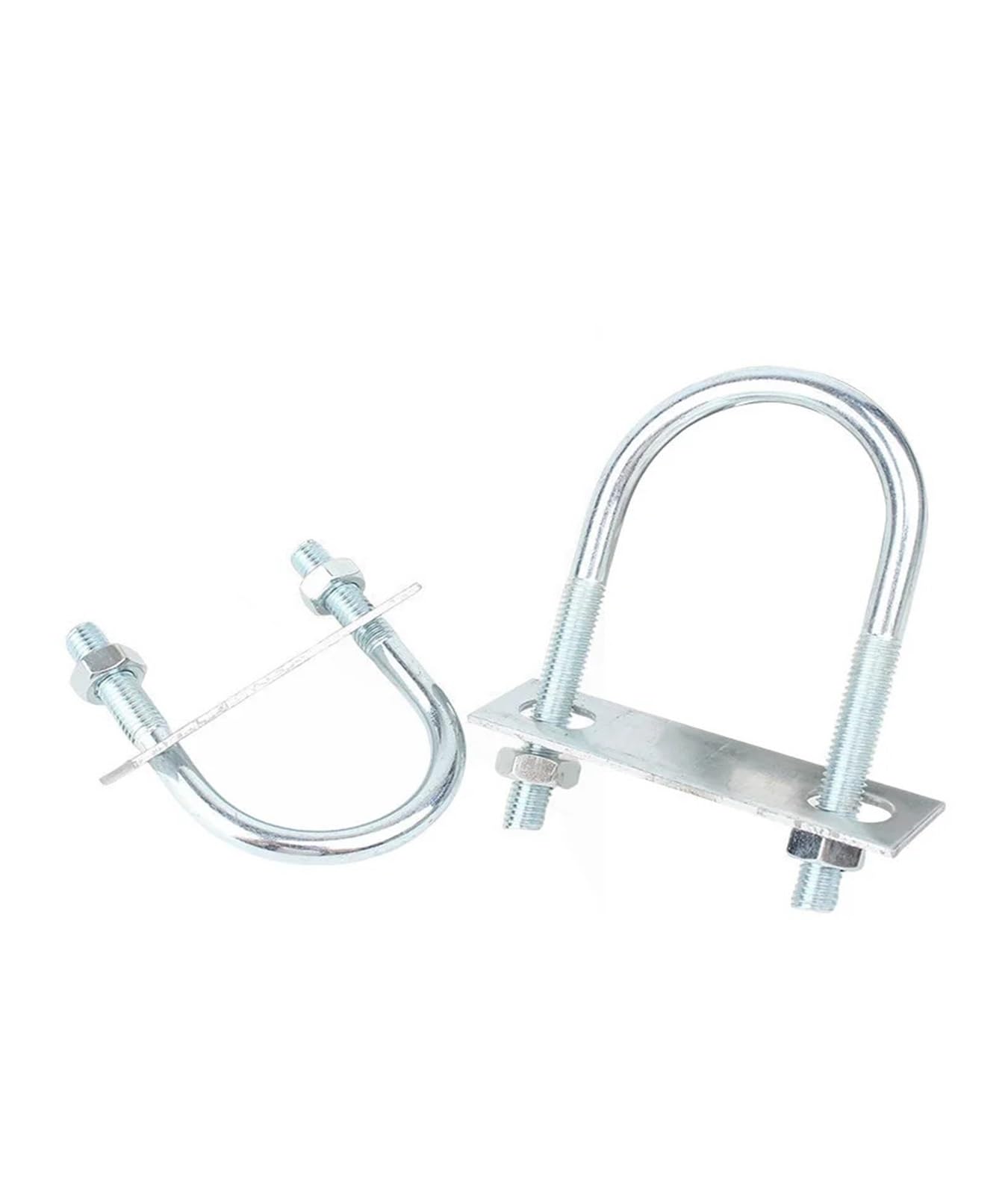 Bullone M10 M12 Bullone a vite a forma di U in acciaio al carbonio zincato/Morsetto for tubi a forma di U con deflettore/Cerchio a cavallo(M12x219x260mm -1sets)