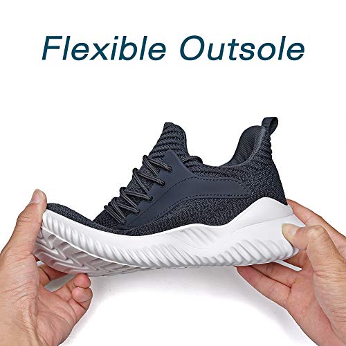 Akk Womens Sneakers Tennis Shoes - Comfort Lightweight Non Slip Athletic Shoes for Gym Running Work Casual Dark Gray US 10.5