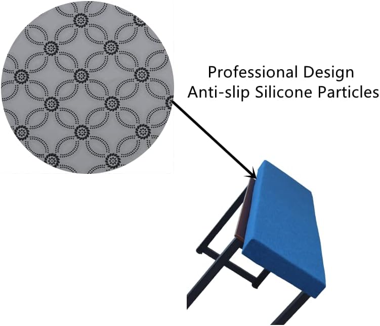 Miniatura 4 de Cojín de banco de tamaño personalizado, para asiento de banco o columpio en patio, para exteriores e interiores (azul clásico personalizable)