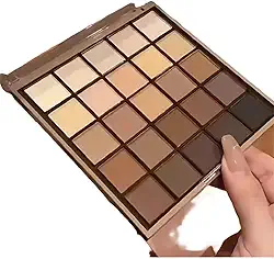 Paleta de Sombras com 20 Cores, Tons Neutros e Marrons, Acabamento Matte
