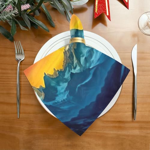 Servilletas de Tela Sunset Mountain, Set de 6, 50.5x50.5 cm miniatura 2