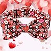 DOGWONG Valentine's Dog Collar with Bow - Cute Heart Bowtie Dog Collars, Adjustable Valentine Pink Candy Heart Pet Design Dog Collar with Quick Release Buckle for Puppy Girl Boy Dogs #1