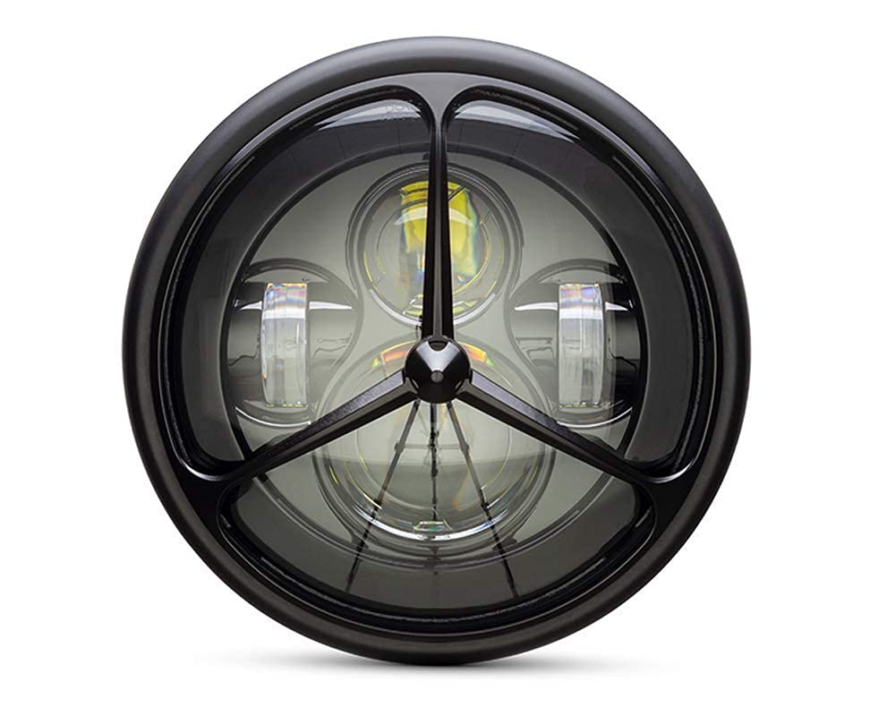 Faro Fanale Moto Con Griglia Cafe Racer Caferacer Scrambler Naked Bmw Moto Guzzi 140157