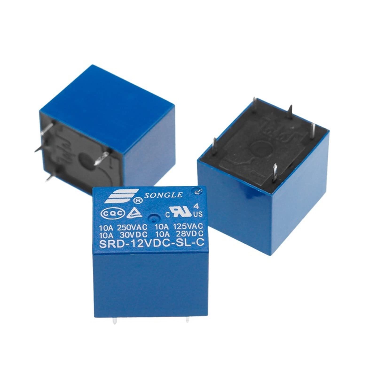2PC T73 Relais SRD-12VDC-SL-C SRD-05VDC-SL-C 24VDC 5-polig 10A Ersatzteile (Size : SRD-03VDC-SL-C)