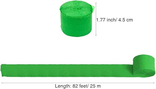 Vista 158 de 8 rollos de serpentinas de papel crepé doradas, decoración de fiesta de Año Nuevo, graduación, Navidad, arco iris, suministros de bricolaje