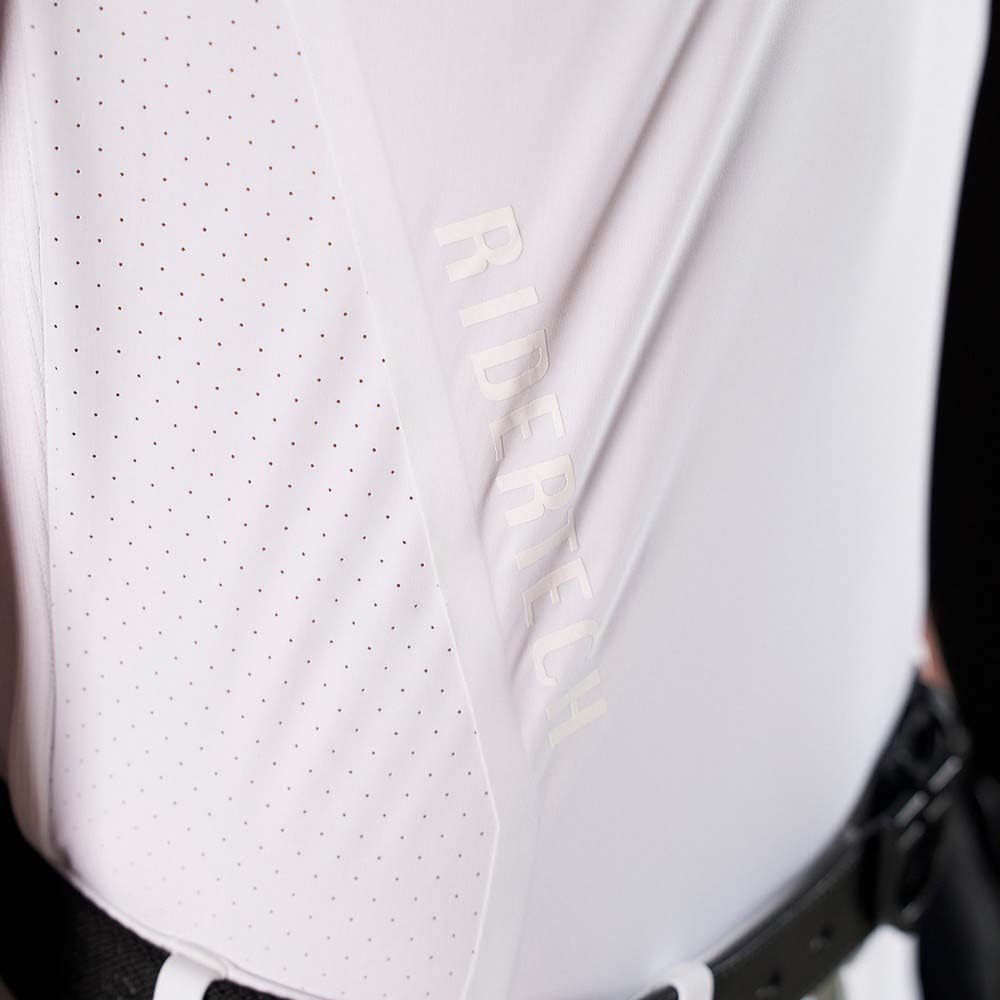 Equestro Competition Ridertech Buttons Short Sleeve Polo M