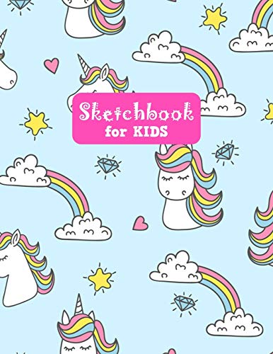 Sketchbook for Kids: Adorable Unicorn Large Sketch Book for Sketching, Drawing, Creative Doodling Notepad and Activity Book - Birthday and Christmas ... Teens and Women - Nathalie Modern Press # 031 image 3