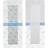 25 Pcs Waterproof Shower Protector Bandage 4'x8' for Post Knee Replacement Hip Surgery Long Surgical Incision Adhesive Larger Wounds Cover Island Dressing Bordered Gauze