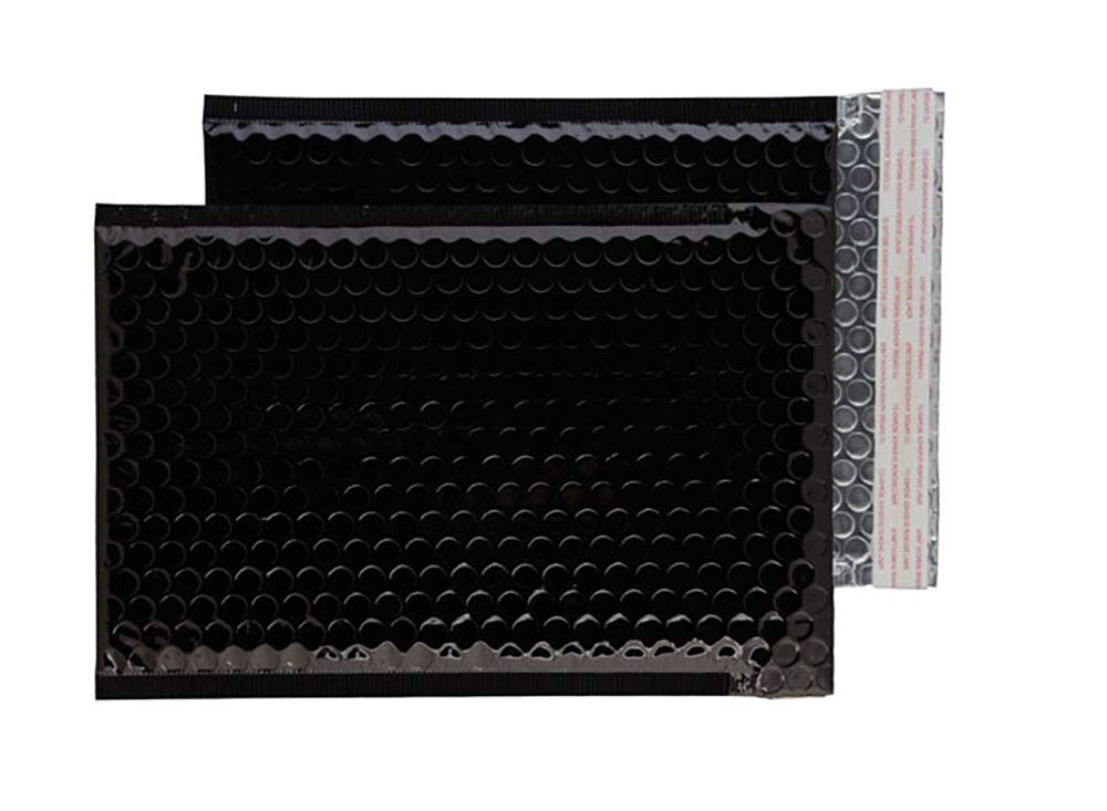 Blake Colour Packaging 250 x 180 mm 70 Mu Busta a bolle metallica Stacca e sigilla (MBB250) Nero petrolio, Confezione da 500