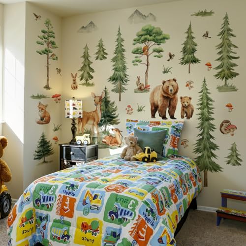 Vinilos decorativos infantiles de bosque Woodland Nursery miniatura 1