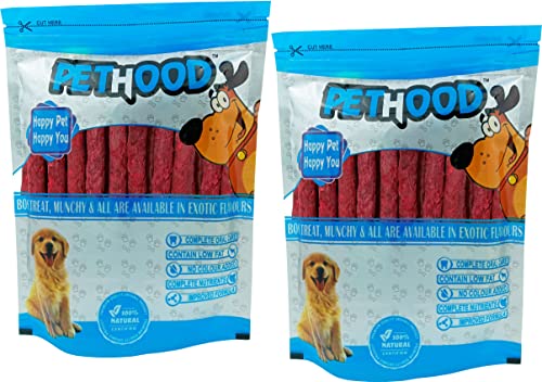 Image of Mutton Chew Sticks 400g Pack (Buy 1 Get 1 Free) | Crunchy Dog Snack | Nutritious Pet Treat | Flavourful Training Reward | Dental Health Support | for Puppies & Adult Canines