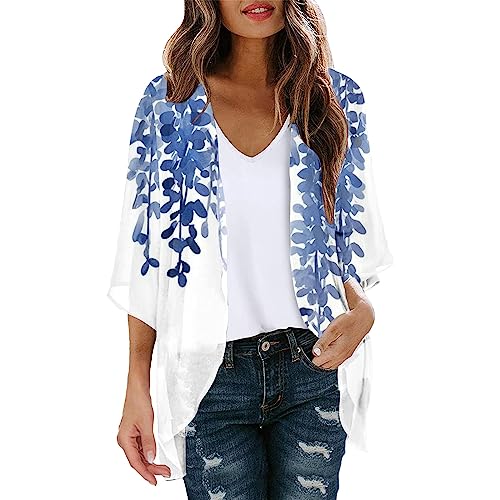 Sweatjacke Damen Loose Langarm Tops Oberteile mit Tasch Damenjacke Outwear...