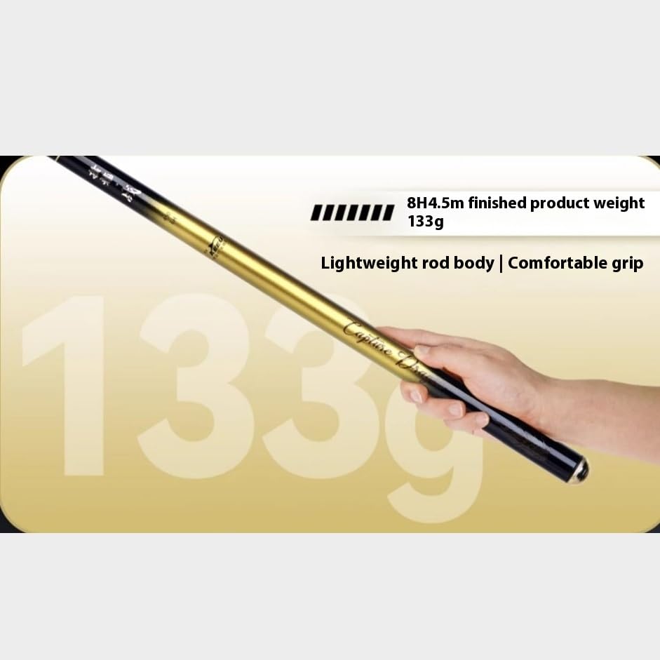 Canna da Pesca per Torrente Canna da Pesca Luo Fei Canna da Pesca a Mano Canna da Pesca da Tavolo Ultraleggera e ultradura Canna da Pesca compatta(6H-7.2m)