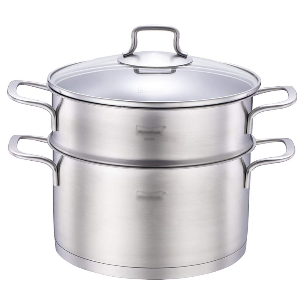 Marmite à soupe à vapeur épaisse de 22 cm avec son panier amovible