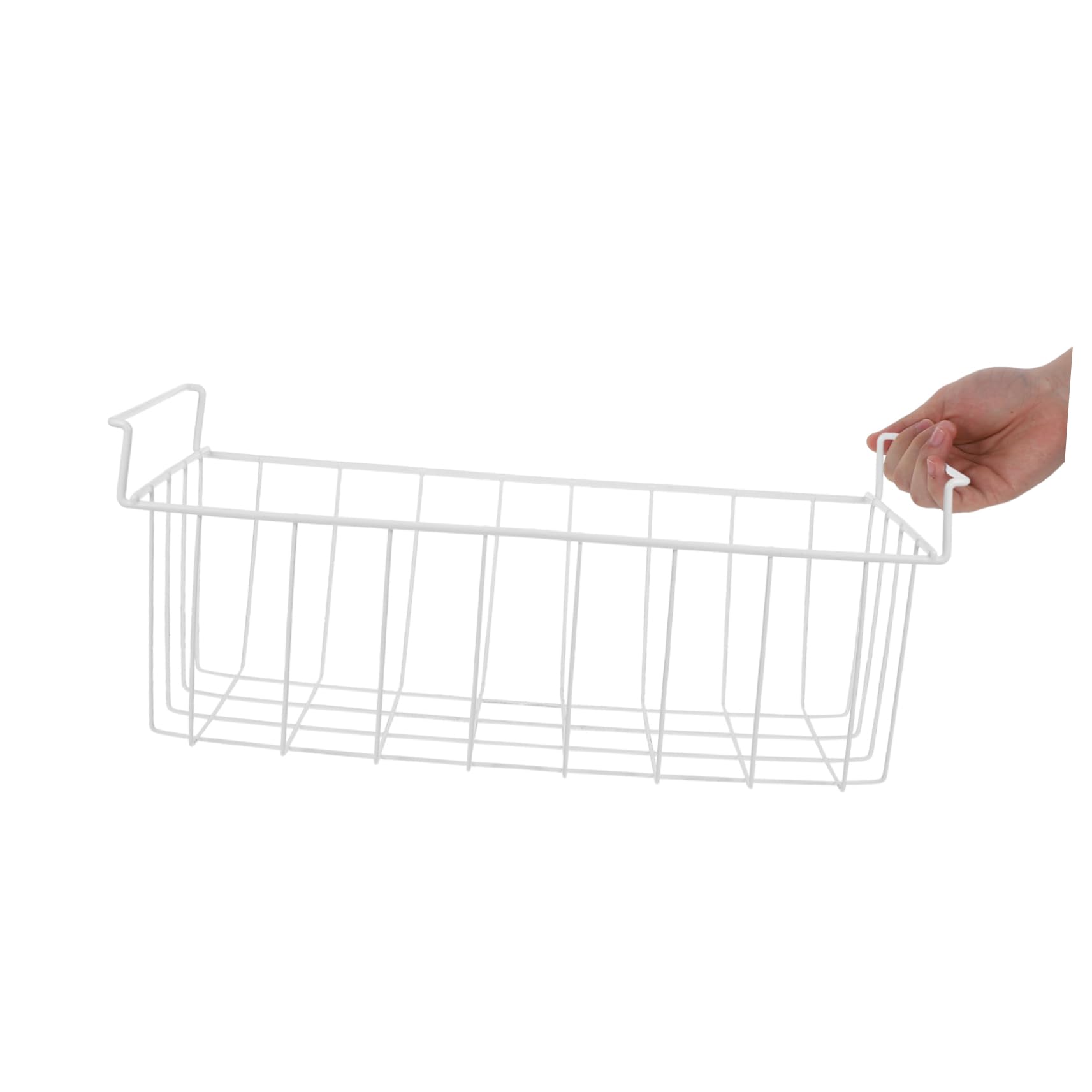 Gefrierschrank Organizer Drahtkorb Mit Trennwand Tiefer Rechteckiger Aufbewahrungskorb Stapelbar 53x22x20cm Für Gefrierfach Und Kühlschrank