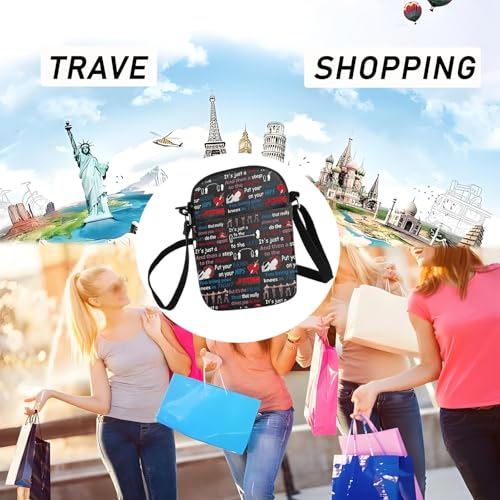 JYTAPP Horror Picture Show Crossbody Bag Let's Do The Time Warp Again Quote Gift Comedy Musical Movies Fans Gift4