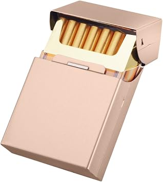 Amazon Co Jp シガレットケース タバコケース 煙草ケース アルミケース p バラの金 シューズ バッグ