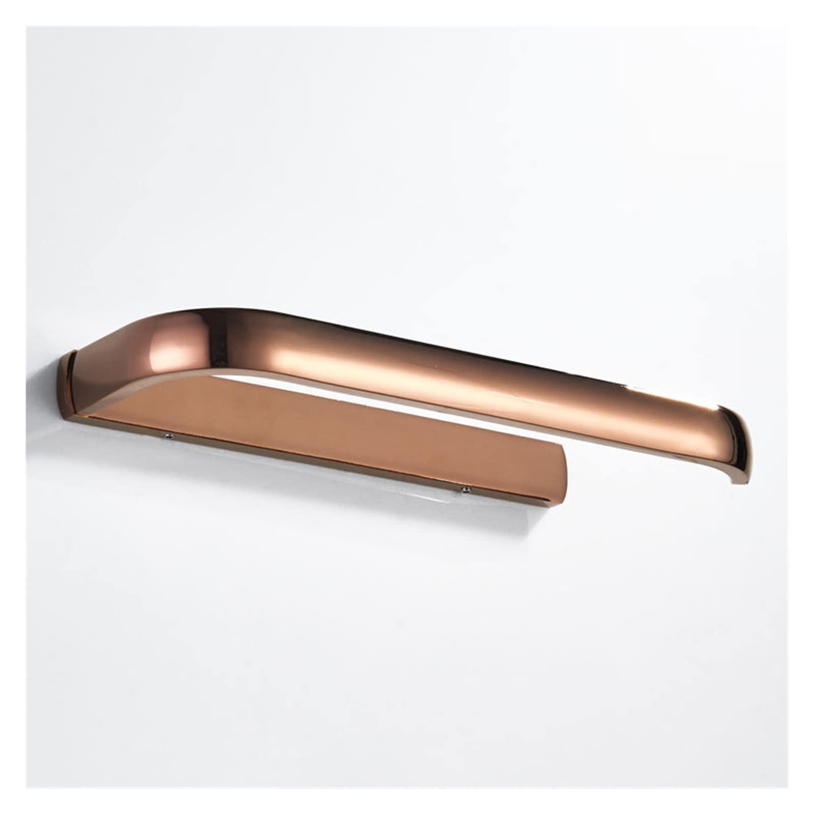 Toallero de latón Oro Rosa con Barra y Anillo 30 cm