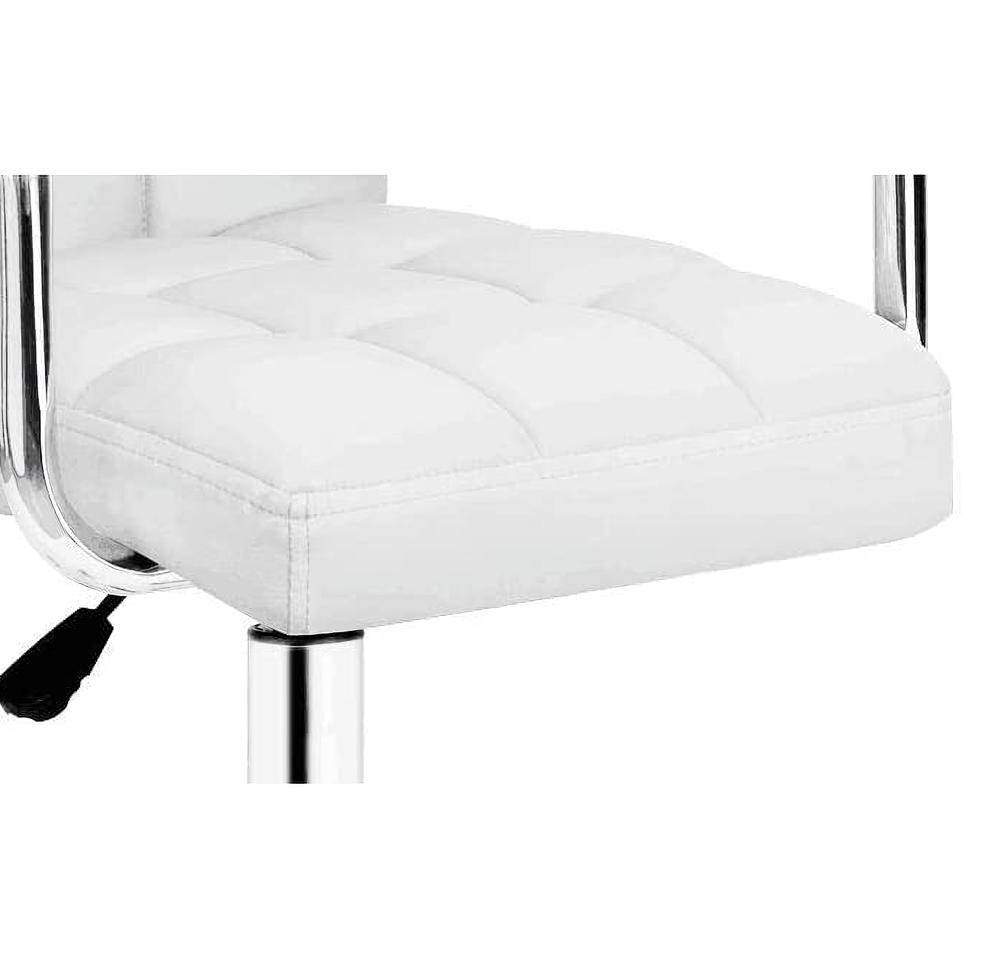 Amazon.com: JUMMICO Vanity Modern Office Chair with Wheels White
