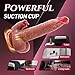 10.63 Inch Realistic Silicone Dick Vibration Thrusting and Heating, Remote Virabtor Control Sucking and Licking Viboators Toys for Women with Strong Suction Cup for Hands Free Play 3h5gf