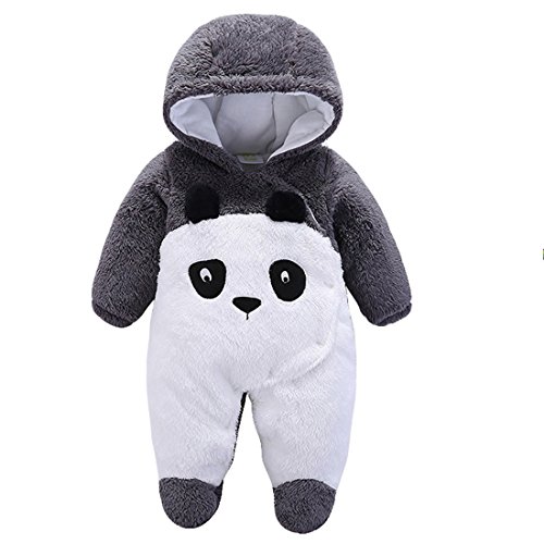 Gaorui Unisex kombinezon niemowlęcy kombinezon z kapturem z długim rękawem mieszane płaszcz niemowlęcy Jesień i zima dla dziecka Styl Chłopiec Dziewczyna Maluch Zwierzęta Dziecięce 0-12 Miesięcy