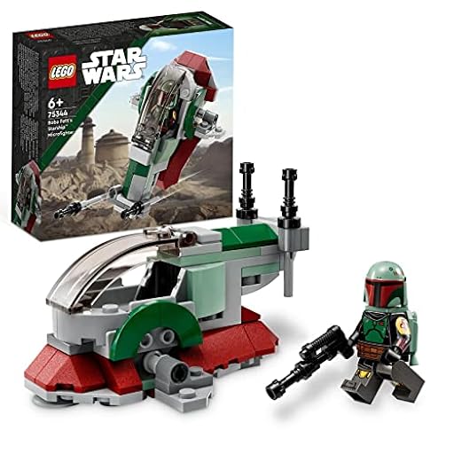 LEGO Star Wars Microfighter: Nave Estelar de Boba Fett, Juguete de Construcción, The Mandalorian, Vehículo con Lanzamisiles y Alas Ajustables 75344 | Ya disponible en tu tienda friki favorita! En mundofriki.es!