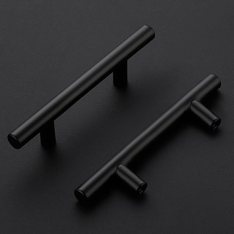 Ravinte Pack of 15 Black Furniture Handles, T Bar Handles for Kitchen Cabinets 89 mm Hole Centre, Cabinet Handles - Image 2