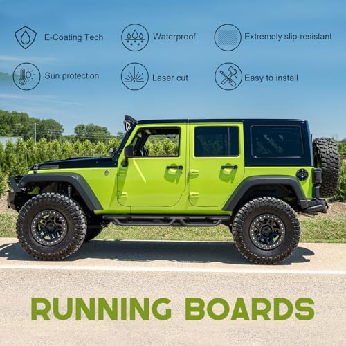 Estribos laterales Jeep Wrangler JK 2007-2017 negro miniatura 6
