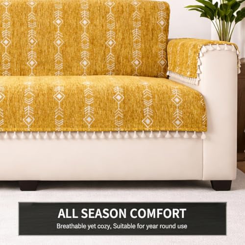 Image of STITCHNEST 'Artisoul Series' Chenille Sofa Cover