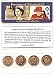 Queen Elizabeth II 4 COIN SET ,UNCIRCULATED,With Holder,