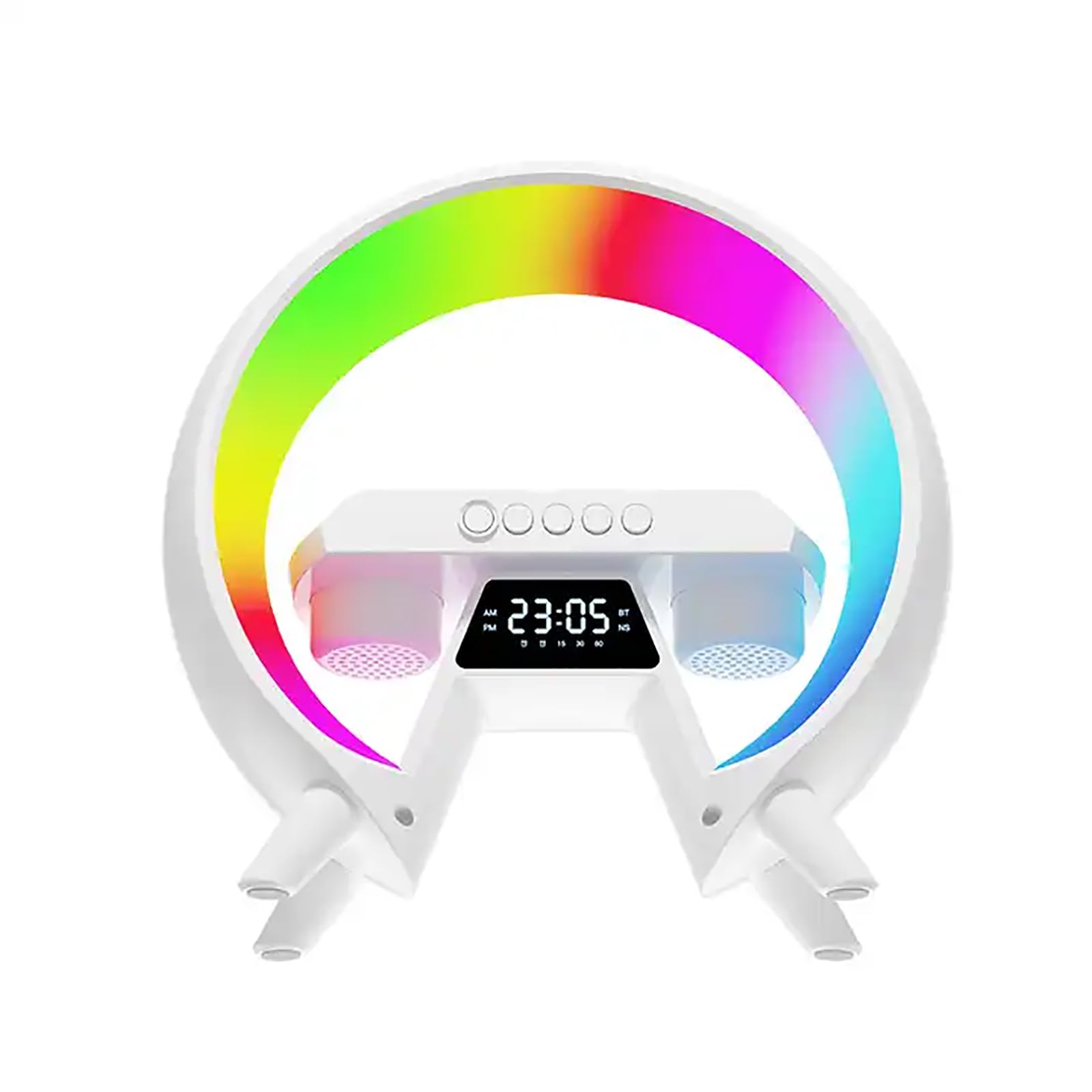 Veilleuse D'ambiance Intelligente, Lampe D'ambiance Rythmique Avec Écran D'affichage LED, 256 Modes D'éclairage Et Son Surround À 360°, Luminosité De La Lumière Réglable, Pour Chambre À Coucher